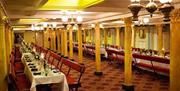 SS Great Britain First Class Dining saloon set for dinner