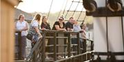 SS Great Britain people on deck looking out at river