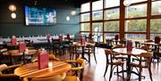 Sixes social cricket restaurant area