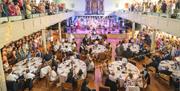 St George's Bristol main hall wedding dining with people