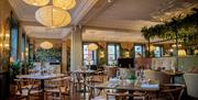 Interior of the Boho Marché Restaurant at The Francis Hotel Bath