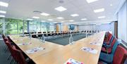 Large meeting room in U shape or Boardroom.