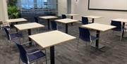 University West of England empty classroom set up