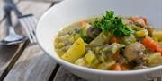 Vegetable dish at The Cow Barn at Tyntesfield
