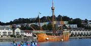 People kayaking in Bristol harbour