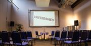 Watershed conference room set up in theatre