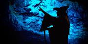 Silhouette of Wookey Hole witch - Caves near Bath and Bristol