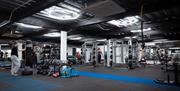 Interior of the YMCA Bath Gym.