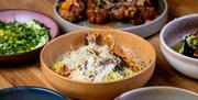 Bowls of food