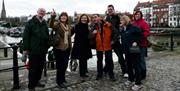 A group of people enjoying the Bristol Highlights Walk