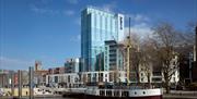 Radisson Blu hotel on Bristol Harbourside exterior.