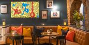 Racks interior (sofa and artwork)