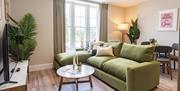 Green sofa