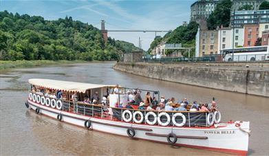 Tower Belle boat on Avon Gorge cruise in Bristol