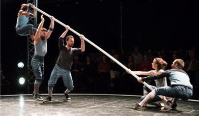 Performers on stage