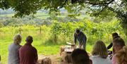 Group at Limeburn Hill vineyard