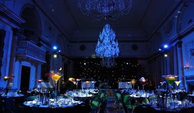 Guildhall Bath Christmas Parties - Banqueting Room Bath Rugby Christmas Party - credit Captivent Productions