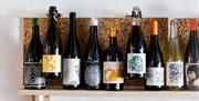 Shelf of wines