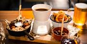 Pieminister fondue with nibbles