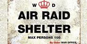 Air raid shelter poster