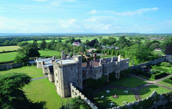 Thornbury Castle aerial view