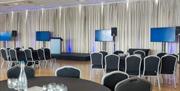 room set up for event