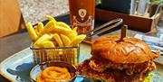 southern fried chicken burger
